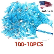 16-14AWG Heat Shrink Male Female Spade Terminals Connector Wire Crimp Electrical