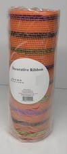 Mesh Craft Wreath 8" x 20 Ft Roll Decorative Ribbon Halloween Theme