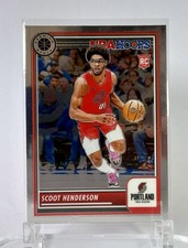 Scoot Henderson #137 2023-24 Panini Hoops Premium ROOKIE Trail Blazers NBA