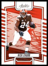 Nick Chubb 2023 Panini Absolute #35 Browns NFL READ FREE SHIPPING AutographDen