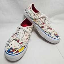 Zapatos VANS x HELLO KITTY Escuela de Lona con Cordones Multicolor para Mujer 8.5/Hombre 7