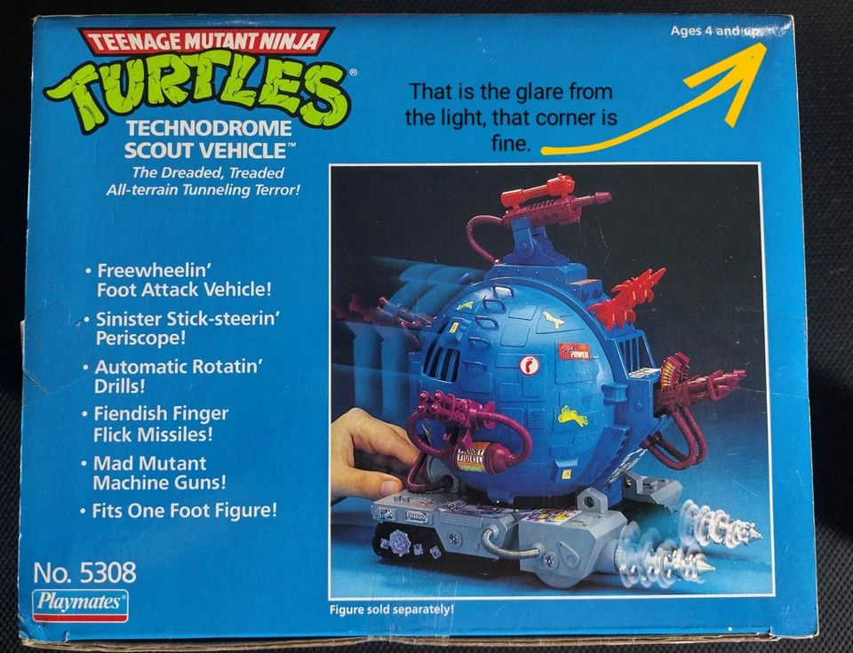 Nuevo en caja Technodrone Scout Vehicle Stock 1998 # 5308 Teenage Mutant Ninja Turtles TMNT Foto 3 de 4