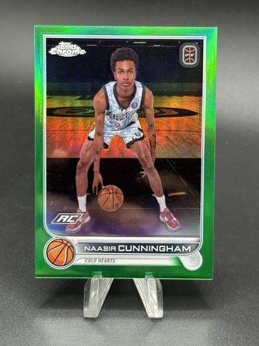 2022-23 Topps Chrome OTE NAASIR CUNNINGHAM RC #50 GREEN REFRACTOR /75