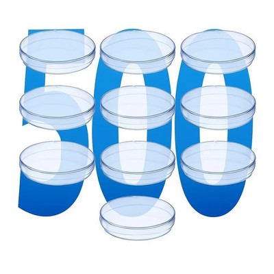 LabXcel Sterile Petri Dishes 50x15mm Vented Lid Polystyrene Lab, School Use 500x