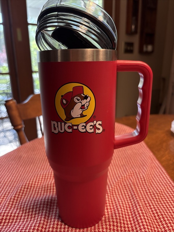 Buc-ee's Cruiser Cup **Yukon Outfitters 40 oz Tumbler Thermal Red With Handle