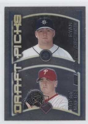 2000 Topps Chrome Draft Picks Ryan Christenson Brett Myers #213 Rookie RC 0j6