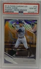 2019 Panini Chronicles #10 Aaron Judge Phoenix Neon Orange #12/17 PSA 10 SP SSP