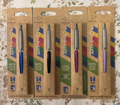 4 x Parker Jotter Pastell Kugelschreiber, Nagelneu.                          (12)