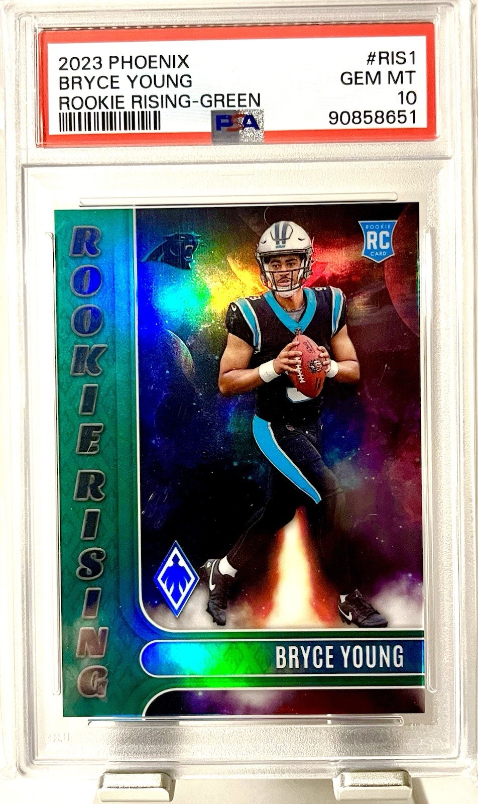 Bryce Young Panini Phoenix Rookie Rising #RIS1 Green