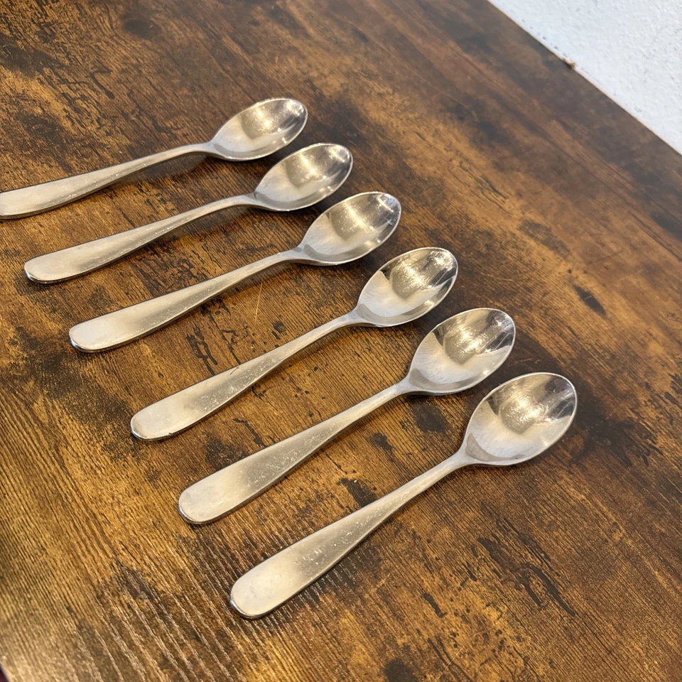 "6- Cucharas de sopa de acero inoxidable 270 Hampton Silversmiths HSV117 7 3/4""" Foto 2 de 4