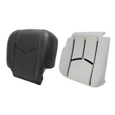 Driver Side Bottom Microfiber Leather Replacement Seat Cover Seat Dark Gray