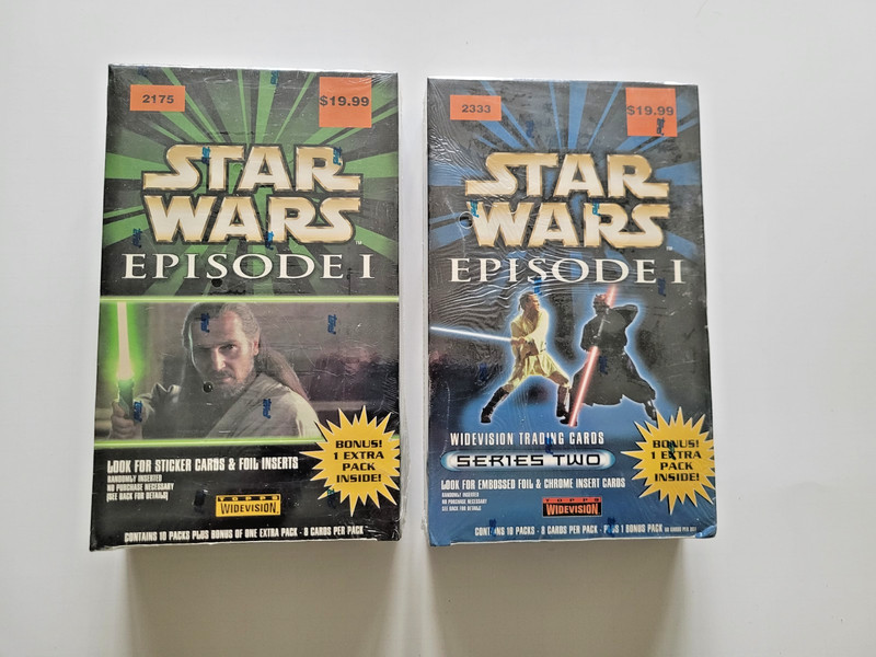 STAR WARS - WIDEVISION EPISODE I SERIES 1 & 2 - Boxes Sealed Great Shape