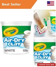 Air Dry Clay 5lbs , Teacher Supplies, Natural White Modeling Clay for Kids