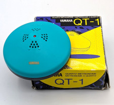 Yamaha QT-1 Quartz Metronome Music Click Track Timer Teal Blue Vintage Boxed VTG