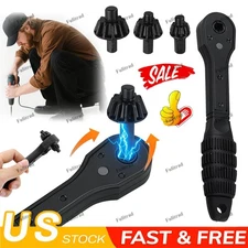 2-in-1 Ratchet Drill Chuck Key Wrench – Universal Chuck Key Replacement Tool for