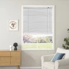YIIBAII Mini Blinds Suitable for 21" W x 64" H Windows 1" Aluminum Horizontal...