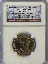 2013-D NGC WILLIAM MCKINLEY BU PRESIDENTIAL DOLLAR - $6.00 FLAT RATE SHIPPING