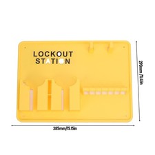 ﹣Lockout Tagout Station Kit PC PA Wall Mount Industrial Safety Lock Board Set