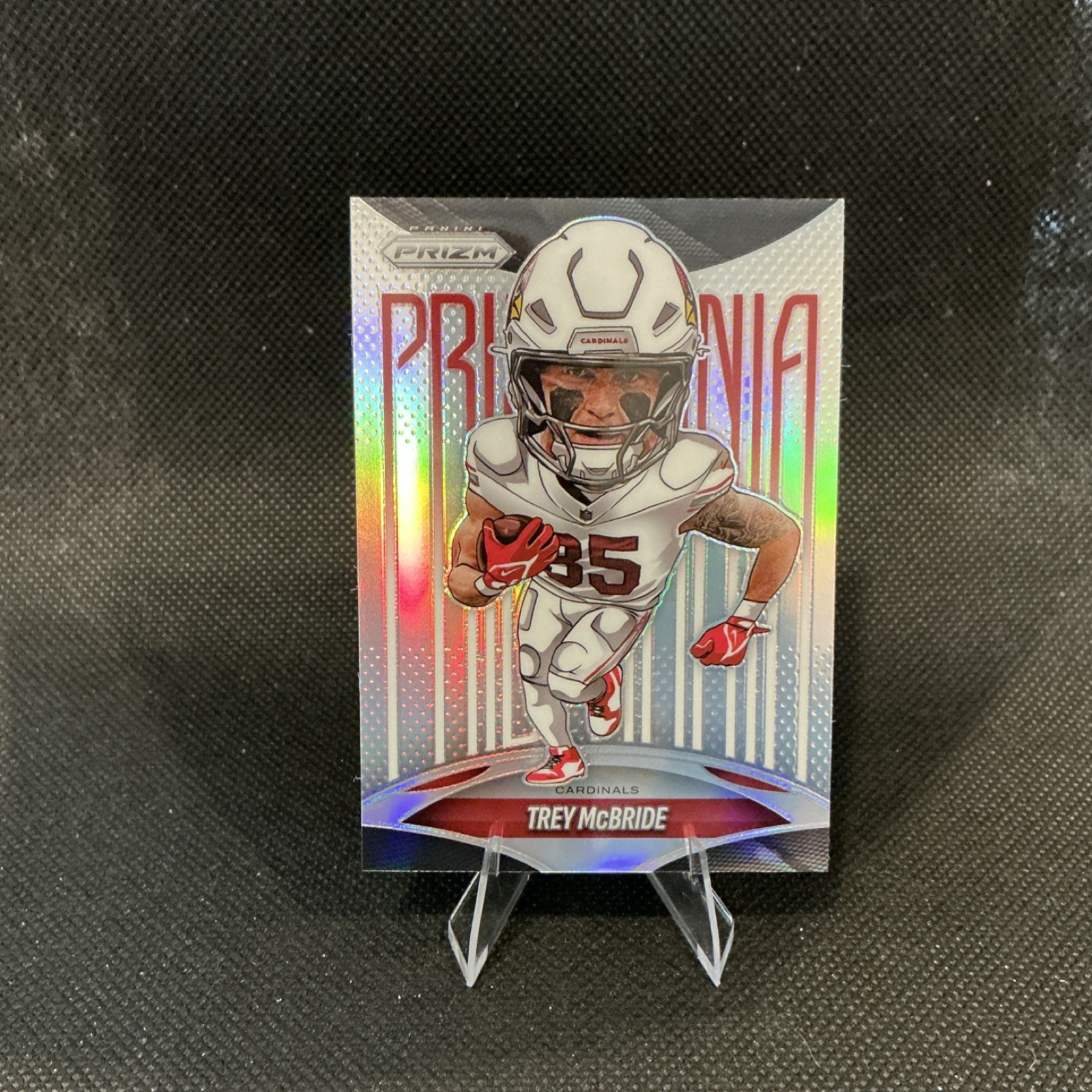 Panini Prizm Prizmania Case Hit Trey McBride #1 Arizona Cardinals 2025 Football