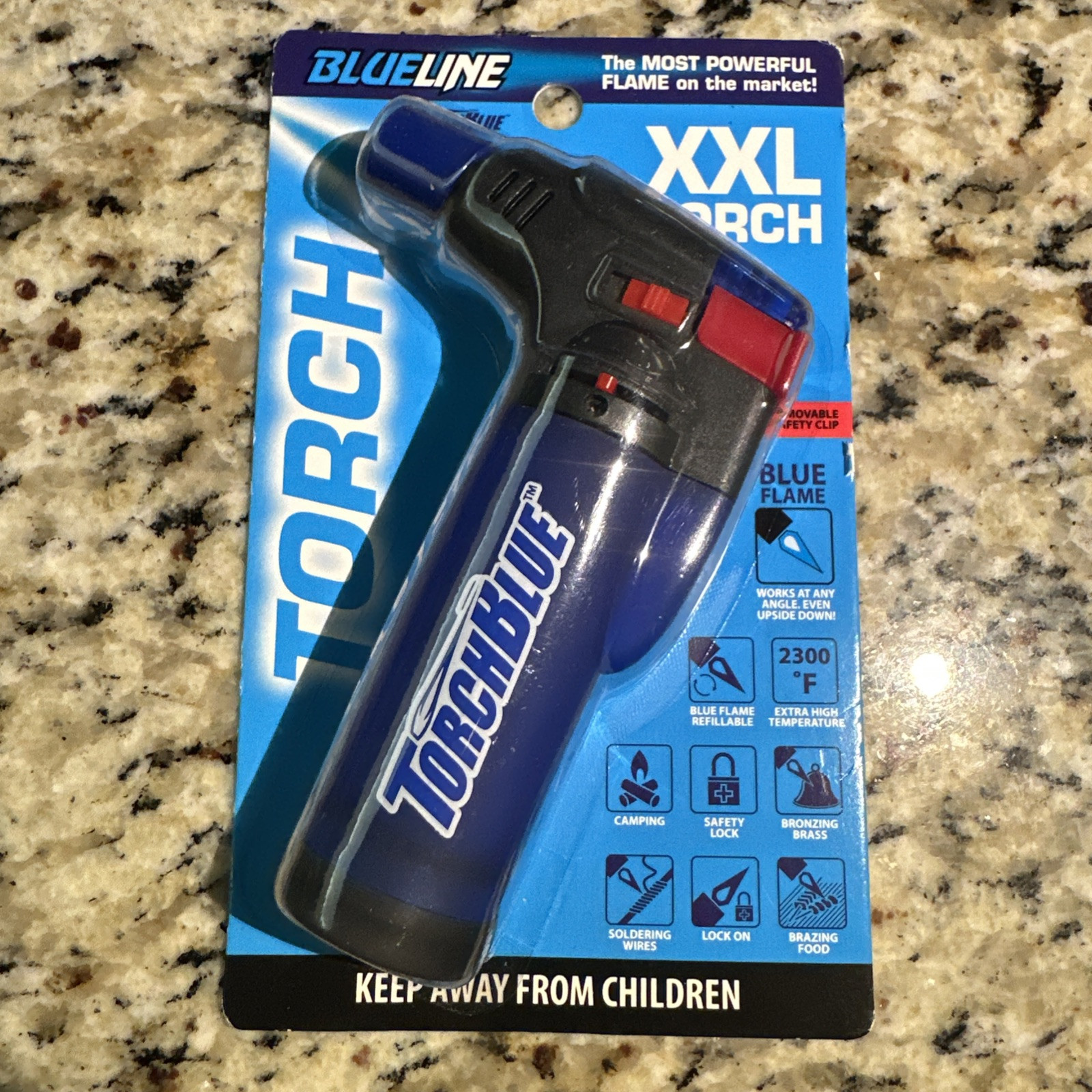 TorchBlue BlueLine XXL Butane Torch Mini 4 Inch Refillable 2300