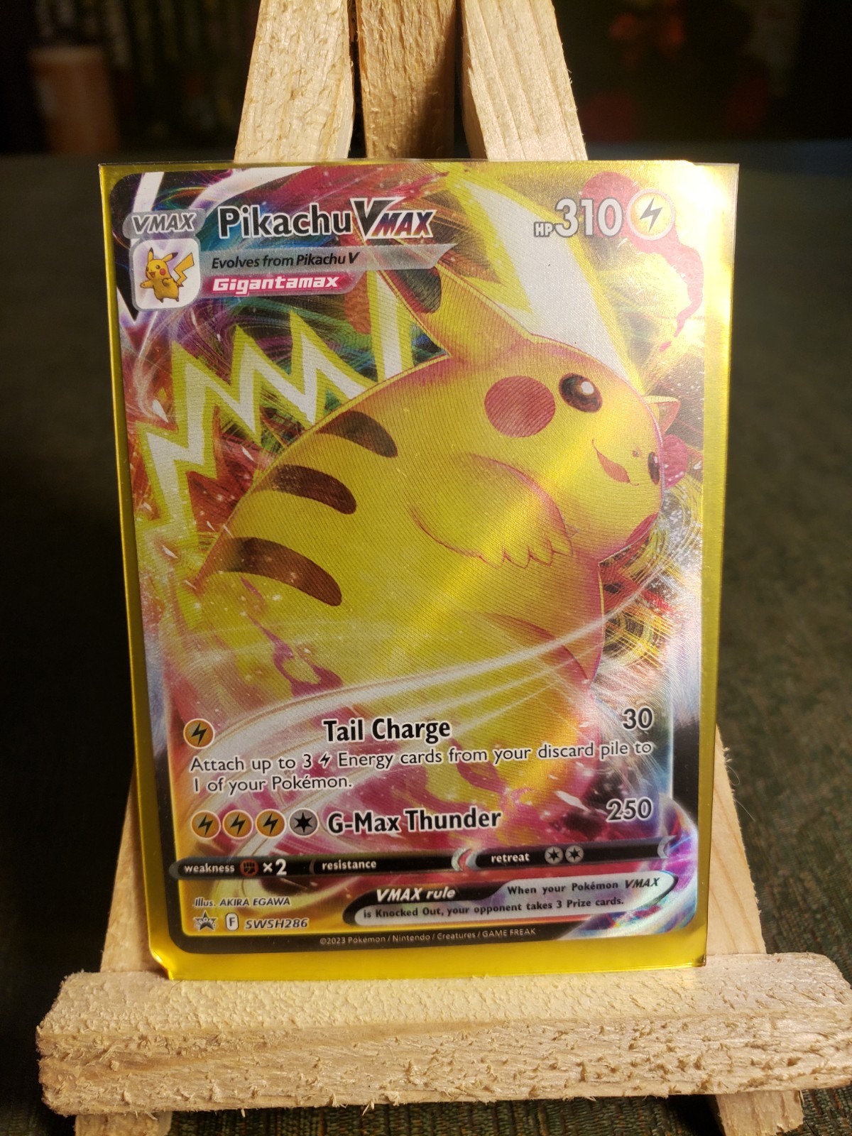 NM Pokemon Pikachu VMAX SWSH286 Black Star Promo Card
