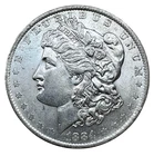 US 1884 O Filled O Morgan Silver Dollar BU Rare Die Variety New Orleans $1.00