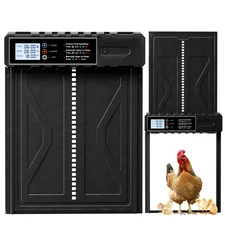 Extra Large Automatic Electric Chicken Coop Door Battery Powered Anti-Pinch Mode