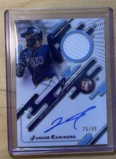 2025 Topps Pristine Baseball Junior Caminero Game Used Patch Auto /99