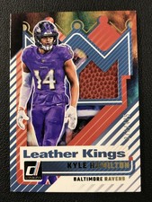 2025 Donruss #19 Kyle Hamilton Leather Kings Relic /425 Baltimore Ravens