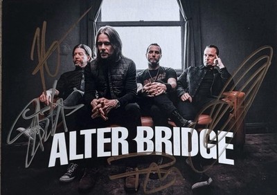 ALTER BRIDGE ''AB'' CD w SIGNED Card Mark Tremonti Myles Kennedy Autographed