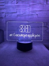 3AArt & Acoustique Appliquée Ledlight Logo Lampada Hifi Casse Speakers No Jbl