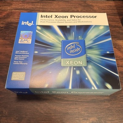 Intel Xeon Processor 2.40 GHz 604-PIN MPGA SL7D4 CPU + Fan + Heatsink New Sealed