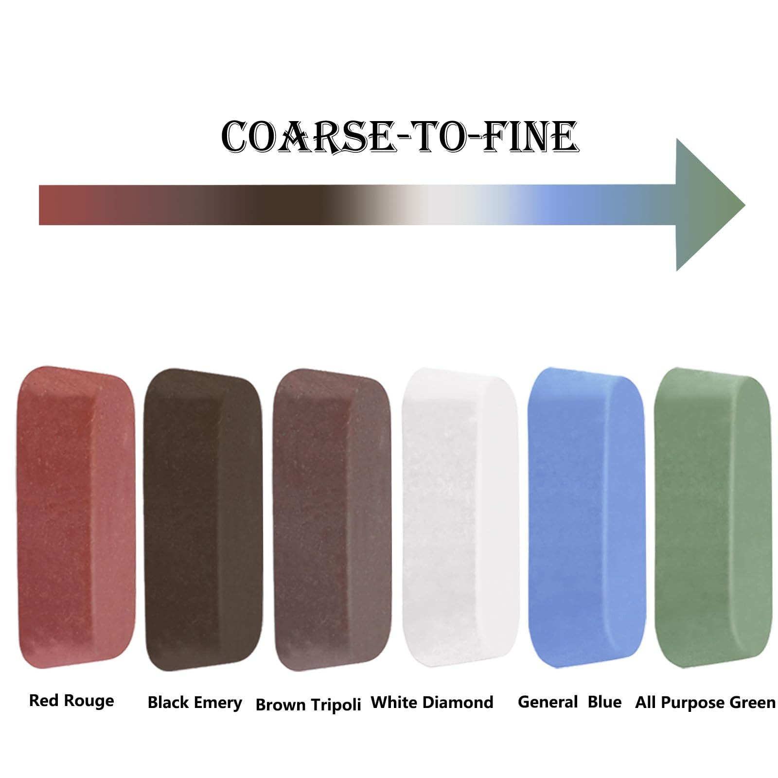 12 Pcs Metal Buffing Polishing Compound for Buffing Wheel Buffing Wheel Compound