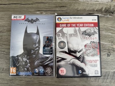 Batman Arkham Origins Sealed PC DVD & Arkham City GOTY PC Spielepaket