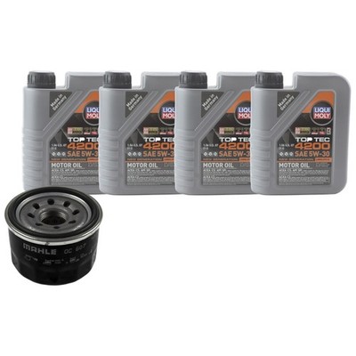 4L Liqui Moly Top Tec 4200 5W-30 Mahle Engine Oil Change Kit for Smart Fortwo