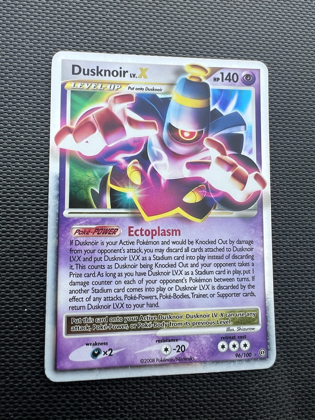 Pokémon Dusknoir LV. X 96/100 Stormfront Ultra Rare Holo 2008 Moderately Played