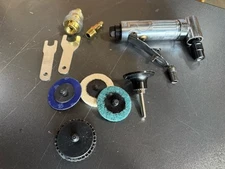 1/4" Right Air Angle Die Grinder Polisher W/Polishing Grinding  Wheels & Oiler