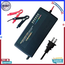 48V LiFePO4 Battery Charger, 58.4V 5A Smart Trickle Maintainer with LED Display.