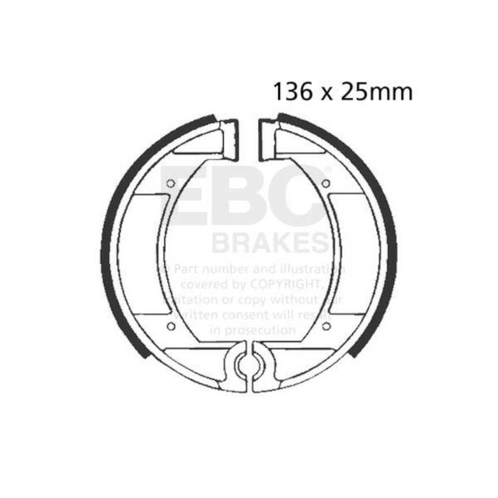 821G Brake Shoes EBC