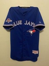 Josh Donaldson Authentic Toronto Blue Jays 2015 Postseason Jersey Majestic 48