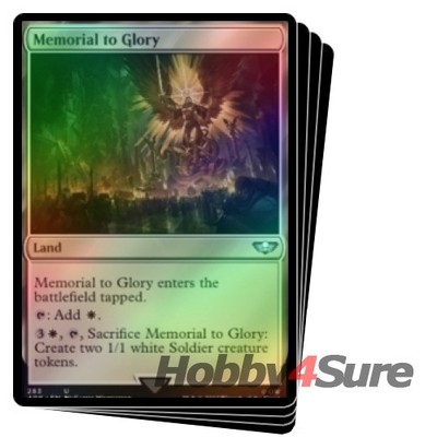 Foil Memorial To Glory (surge Foil) X4 M/NM Magic MTG Warhammer 40,000