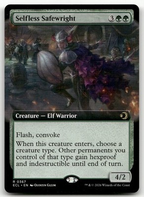 Selfless Safewright (Extended Art) #367 (NM) Lorwyn Eclipsed ECL Magic MTG
