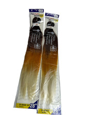 2 pkg Shake-N-Go FreeTress Synthetic Hair Jumbo 2X Braid Rainbow MAPLE 28" KC