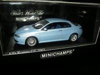 1:43 Minichamps Alfa Romeo Gt 2003 Light Blue/Hellblau In Ovp Limited Edition