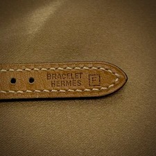 Hermes Cape Cod Deux Zones CC3.210 Quartz Watch Silver Dial Wine Red Strap 16