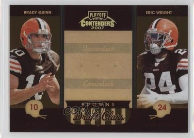 2007 Playoff Contenders Draft Class Gold /250 Eric Wright Brady Quinn #DC-9 0o9