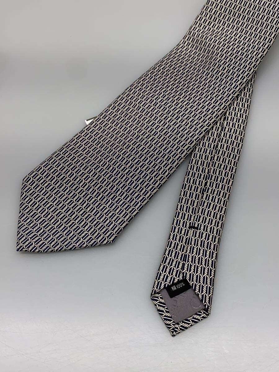 Christian Dior tie silk black all over pattern men s thumbnail 2