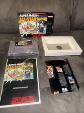 Super Mario All-Stars Super Nintendo SNES Game Complete With Manual And Poster !