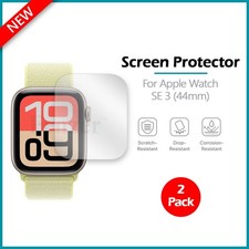 2-Pack LCD Ultra Clear HD Screen Protector for Apple Watch iWatch SE 3 44mm 
