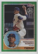 2018 Topps Silver Pack 1983 Design Chrome Green 51/99 Fernando Romero #111 1c7